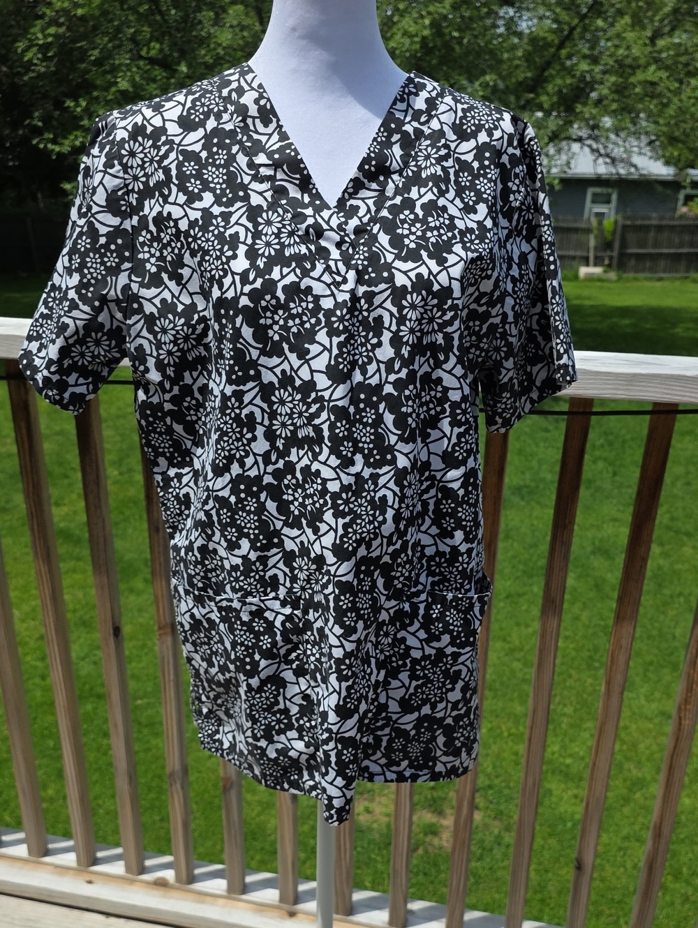 Generic Scrub Top XS Cotton Blend